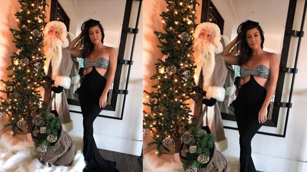 Kardashian’ın Noel fotoğrafı ti’ye alındı!