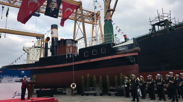 Kartal istimbotu törenle Deniz Kuvvetleri'ne teslim edildi