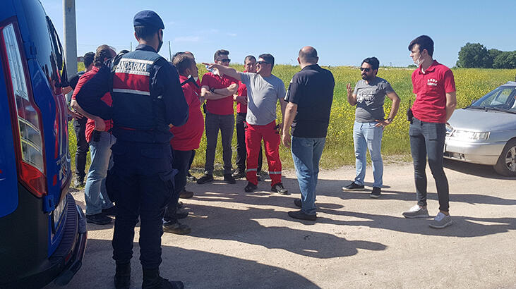 Kaybolan kadın bir gün sonra drone yardımıyla tarlada  bulundu