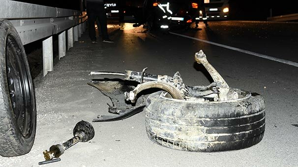 Kırıkkale'de 'emniyet kemeri' hayat kurtardı