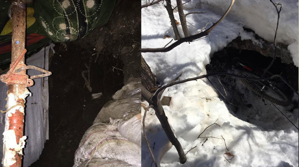 Kırmızı listedeki terörist için hazırlanan 7 odalı sığınak imha edildi