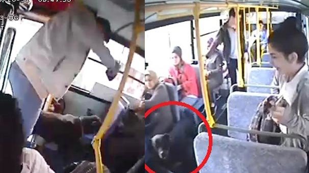 Kocaeli'de yaşandı! Halk otobüsünde korku dolu anlar...