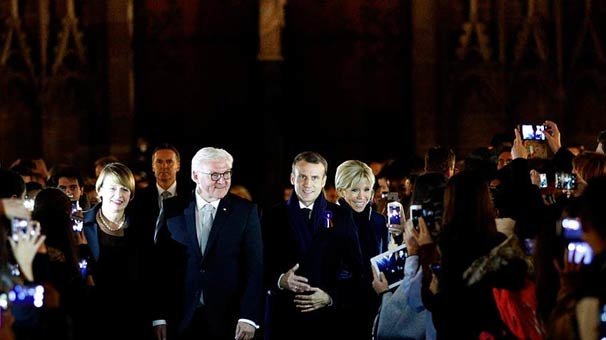 Macron 7 gün sürecek 'Ateşkes Günü turuna' Strazburg'dan başladı