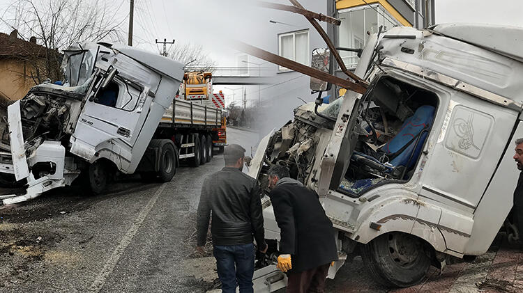 Malatya'da feci olay! TIR manav önünde bekleyenlere çarptı