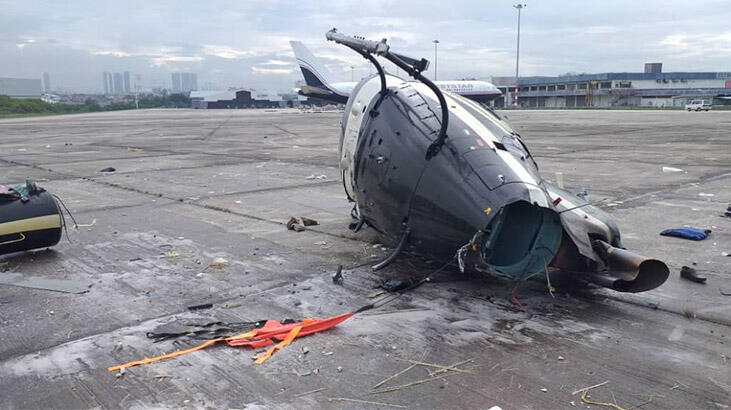 Malezya'da helikopter düştü: 5 yaralı