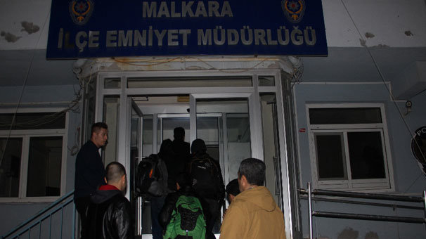 Malkara'da 16 düzensiz göçmen yakalandı