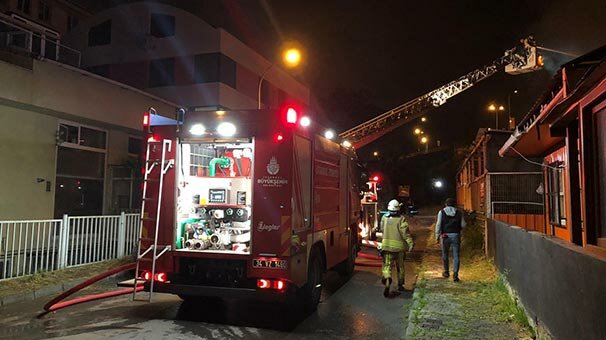 Maltepe'de korkutan yangın