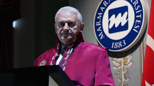 Marmara Üniversitesi'nden TBMM Başkanı Yıldırım'a fahri doktora