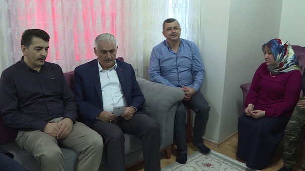 Meclis Başkanı Yıldırım, şehit ailesini ziyaret etti
