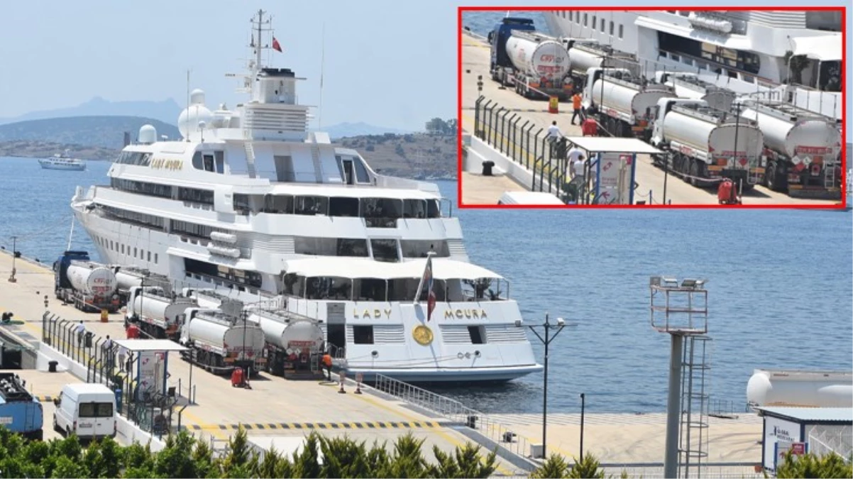 Meksikalı milyarderin lüks yatı Bodrum'a demirledi! Tam 16 milyon liralık yakıt ikmalı yapıldı