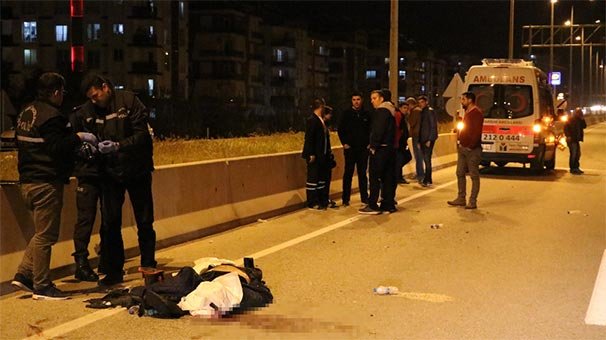 Metrelerce savruldu... Çok acı görüntü