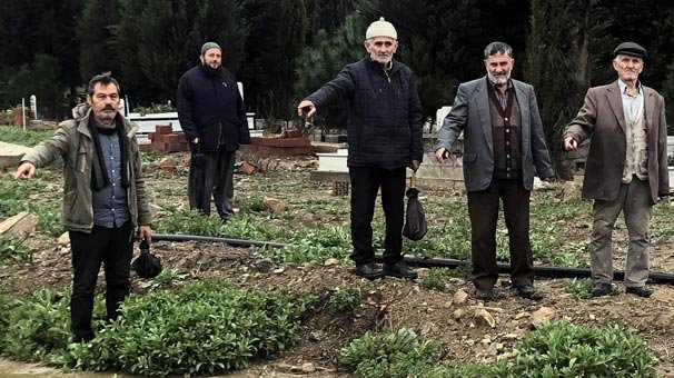 Mezarlıkta toplanıp tepki gösterdiler! İşte nedeni...