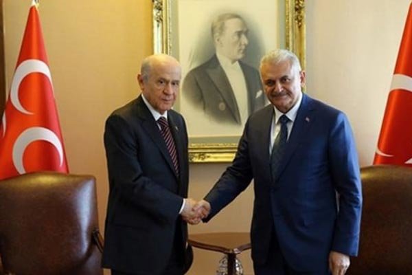 MHP Genel Başkanı Bahçeli, TBMM Başkanı Yıldırım'ı tebrik etti