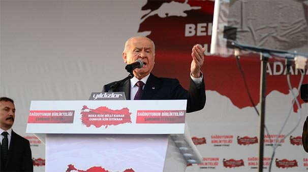 MHP Lideri Devlet Bahçeli'den Adana'da önemli açıklamalar