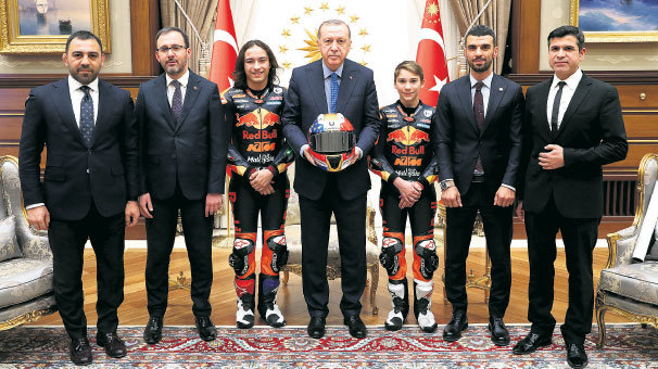 Milli motosikletçiler Beştepe’de