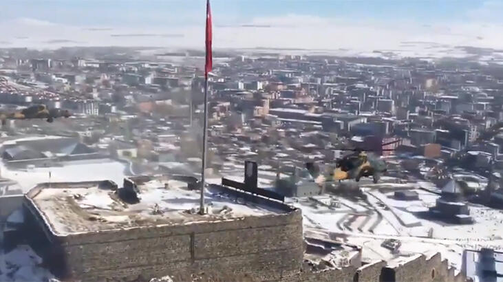 MSB paylaştı! ATAK helikopterleri Türk bayrağını böyle selamladı