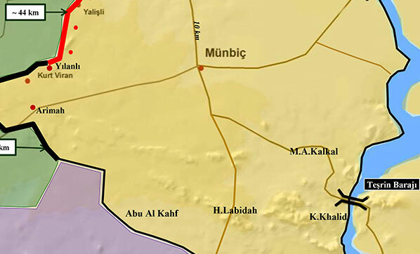 Münbiç'te terör örgütü YPG/PKK binasında patlama