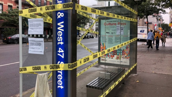 New York'taki otobüs duraklarının yarısı kapatıldı