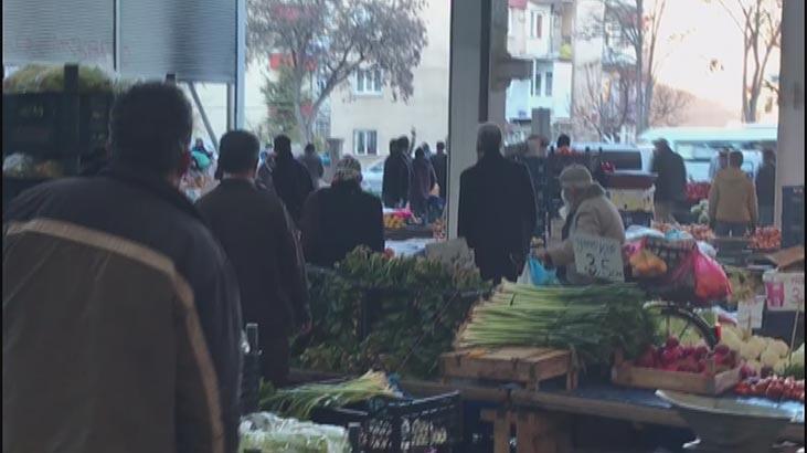 Pazarda panik anları! Silah sesleri yükseldi