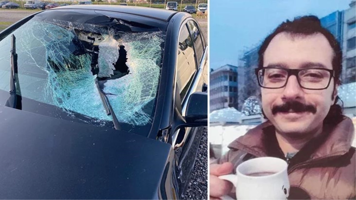 Pilot, otoyolda fırlayan taşın isabet etmesi sonucu hayatını kaybetti