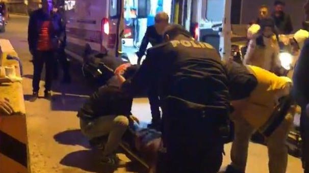 Polis merkezi önünde şok olay! 700 metre gelip birden...