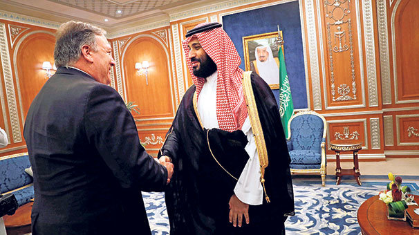 Pompeo, prens Selman’la görüştü
