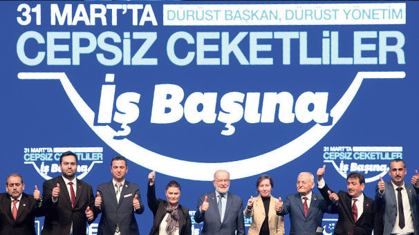 Saadet adayları ‘cepsiz ceket’ giydi