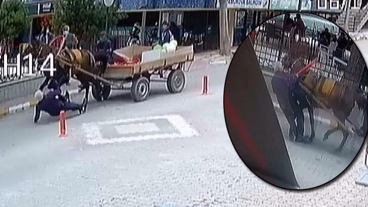 Sakarya'da at arabasının çarptığı kişi yaralandı