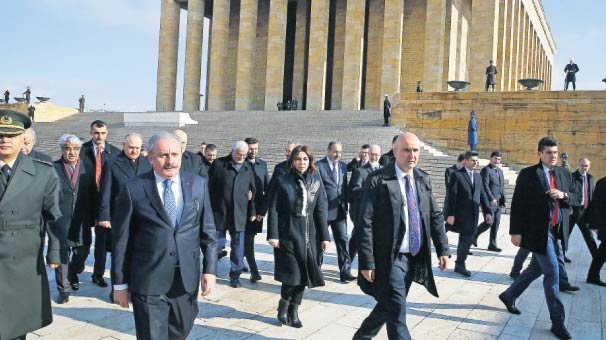 Şentop’tan Anıtkabir’e ziyaret