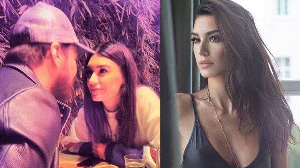 Sinan Akçıl ve Burcu Kıratlı'dan aşk pozu