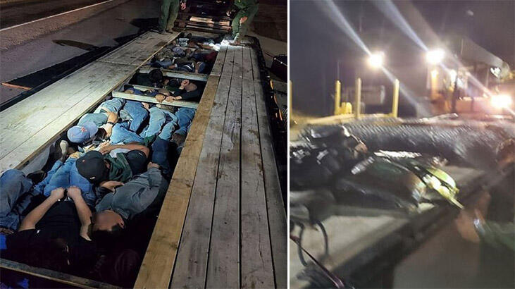 Sınırda şoke eden görüntü! TIR'ın gizli bölmesinden çıktı...