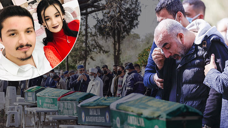 Son dakika... Antalya'da 6 kişinin öldüğü kazada cenazeler toprağa verildi