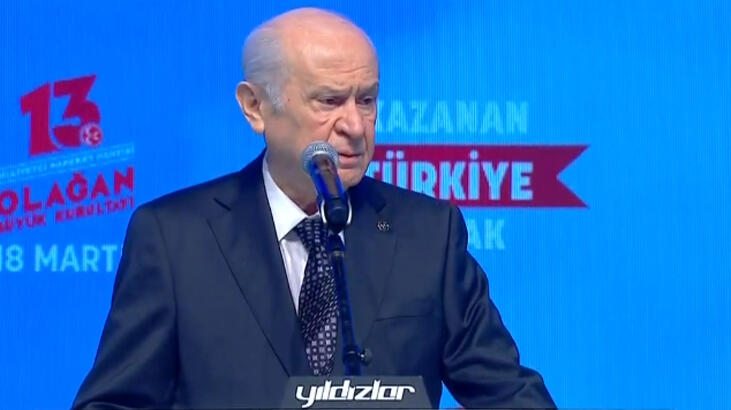 Son dakika... Yeniden başkanlığa seçilen Bahçeli'den teşekkür konuşması
