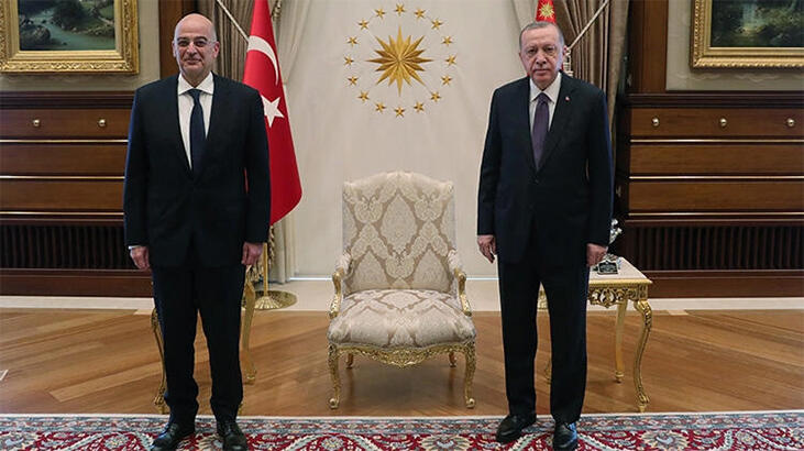 Son dakika! Cumhurbaşkanı Erdoğan, Yunanistan Dışişleri Bakanı Dendias'ı kabul etti