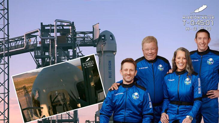 Son dakika: Filmdi gerçek oldu: Star Trek'in Kaptan Kirk'ü William Shatner'ın uzay yolculuğu başlıyor