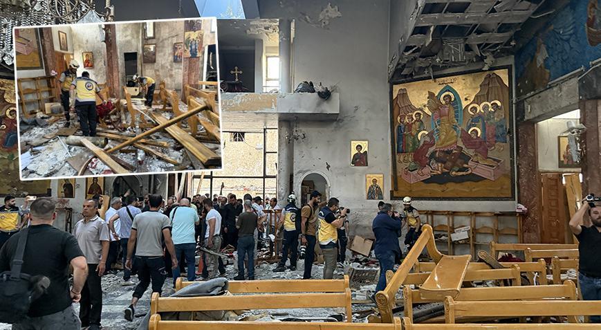 Son dakika haberi:  Suriye'de kiliseye saldırı! Çok sayıda kişi hayatını kaybetti