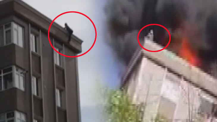 Son dakika: İstanbul'da dahşet anları! Alevlerin arasında kaldı, 6. kattan atladı