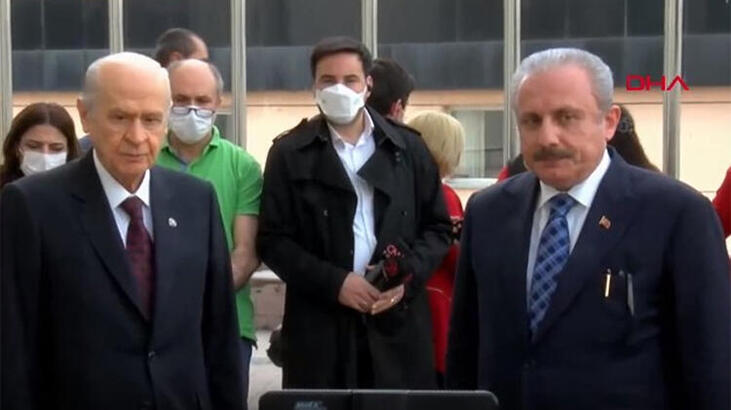 Son dakika: TBMM Başkanı Şentop MHP lideri Bahçeli ile görüştü