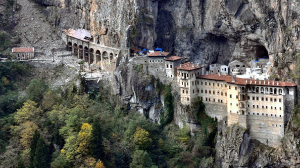 Sümela Manastırı'nda teleferik heyecanı
