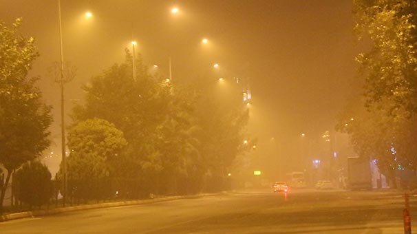 Suriye üzerinden geldi, kentin her tarafını kapladı