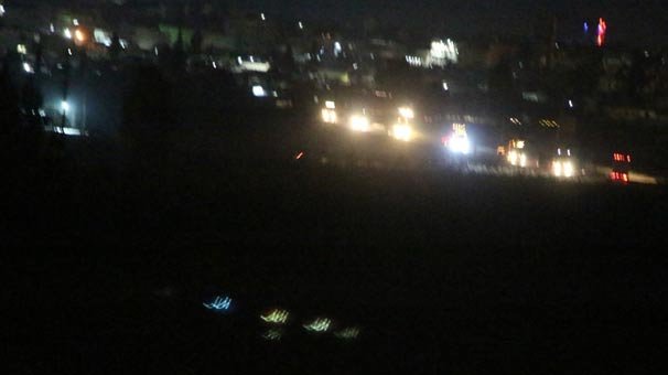 Suriye'deki ABD konvoyu Nusaybin'den görüntülendi