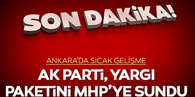 Ak parti, yargı reformu taslak metnini MHP'ye sundu