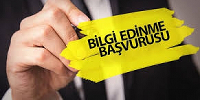 Bilgi edinme başvurusu sayısında azalış