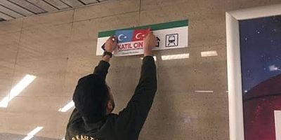 Çince durak isimlerine İstanbul Ülkü Ocakları’ndan afişli tepki