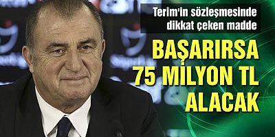 Fatih Terim'in sözleşmesinde dikkat çeken madde