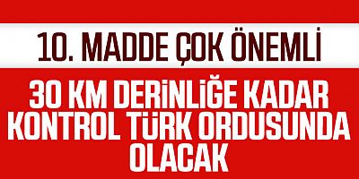 Güvenli bölgenin hakimiyeti Türkiye’de olacak