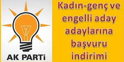 Kadın ve genç adaylara indirim