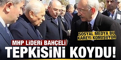 MHP Lideri dEVLET Bahçeli şehit cenazesinde Kılıçdaroğlu ile tokalaşmadı