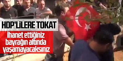 Nusaybin'de HDP'ye tepki: İhanet ettiğiniz bayrağın altında yaşamayacaksınız