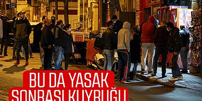 Sokağa çıkma yasağı bitti, yine kuyruklar oluştu